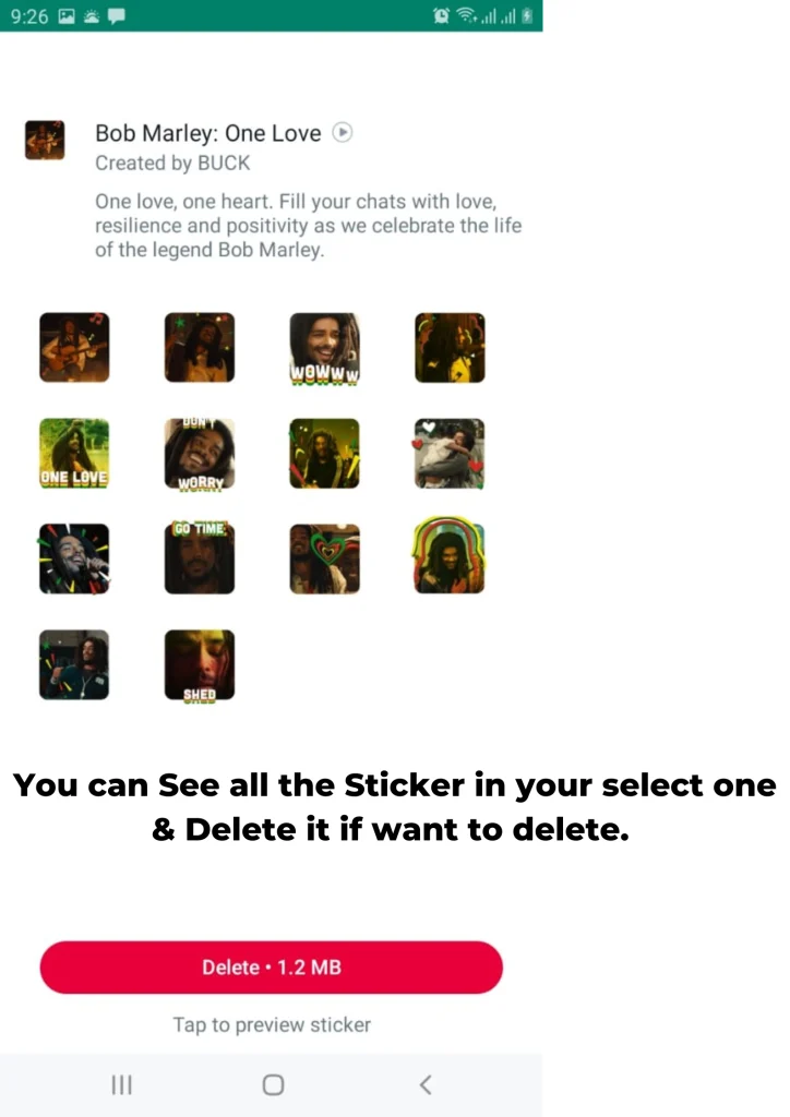 Custom sticker in fm whatsapp step 3