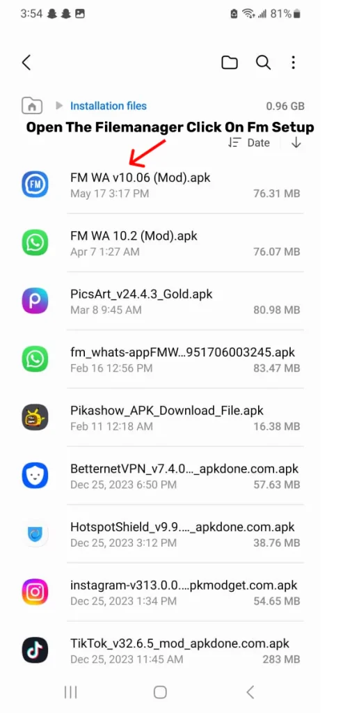 Download and Install FM WhatsApp